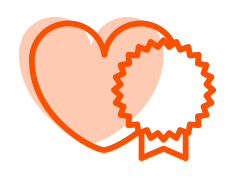 heart with ribbon icon
