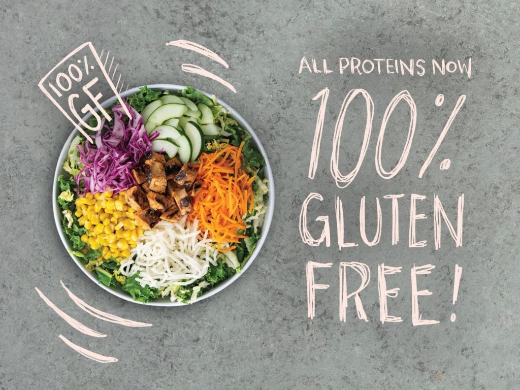 All proteins at BIBIBOP Asian Grill are now gluten-free