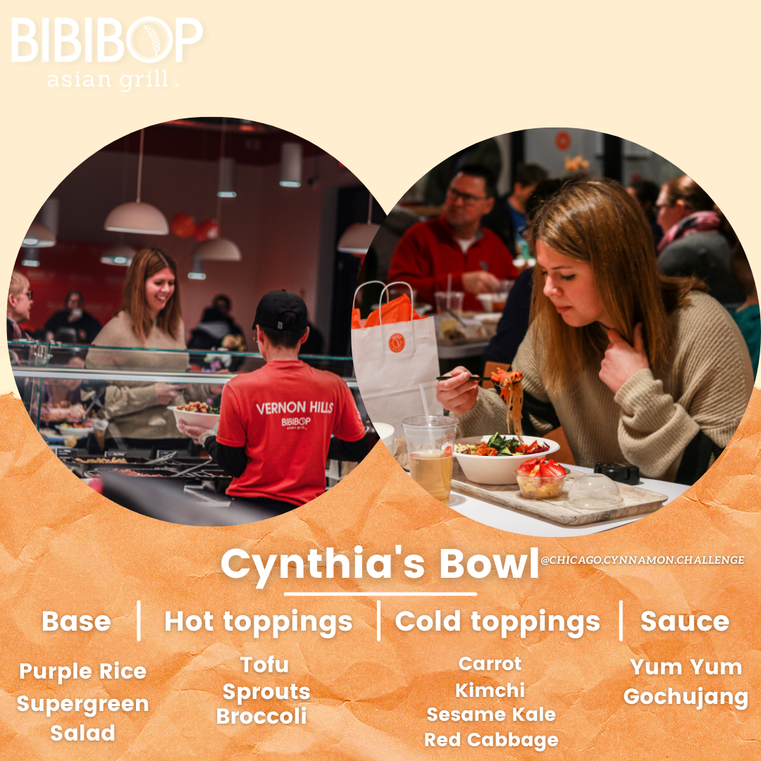 Monthly Spotlight, Cynthia from Vernon Hills BIBIBOP Asian Grill