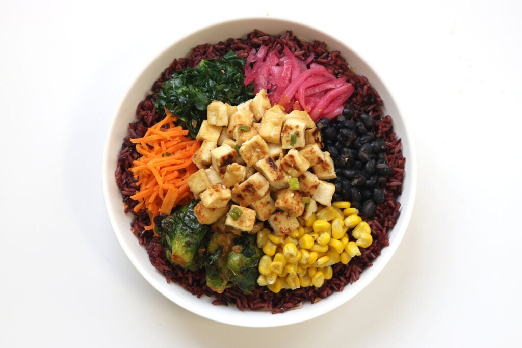 Classic Tofu & Purple Rice Bowl