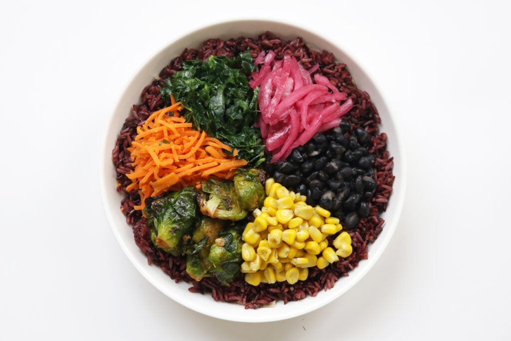 Classic Veggie & Purple Rice Bowl