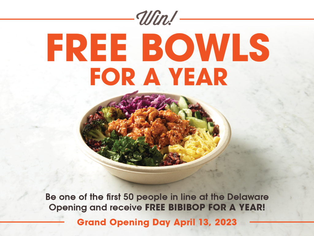 Win free bowls for a year