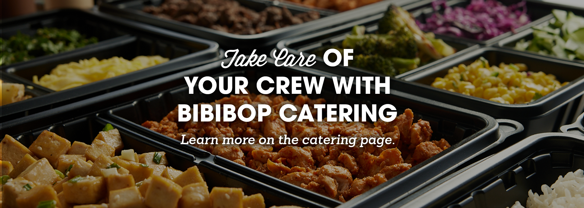 Take care of your crew with BIBIBOP Catering
