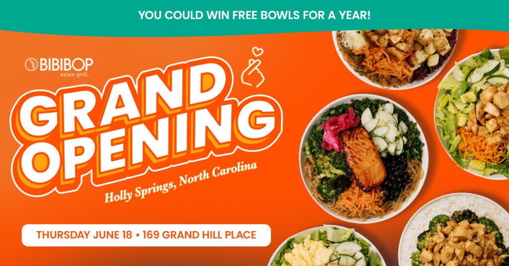 BIBIBOP Holly Springs, NC opens June 18