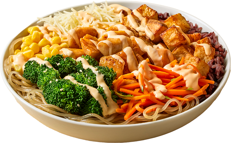 bowl of BIBIBOP food